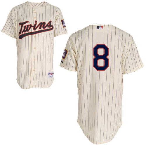 Twins 8 Suzuki Cream Cool Base Jerseys