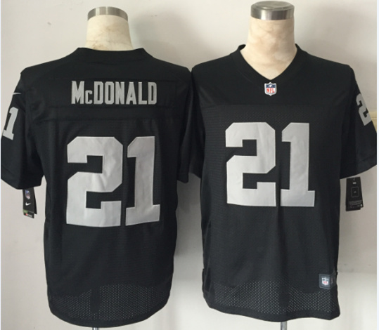 Nike Raiders 21 Dexter McDonald Black Elite Jersey Nike Raiders 21 Dexter McDonald Black Elite Jersey