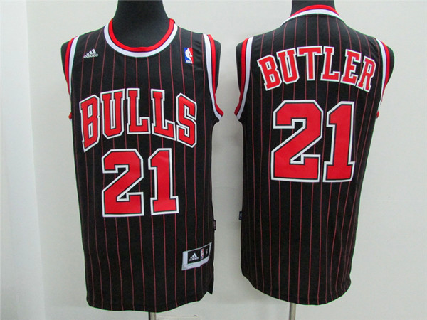 Bulls 21 Jimmy Butler Black New Revolution 30 Jersey