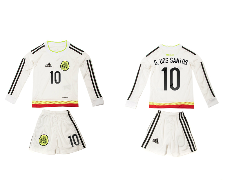 2015-16 Mexico 10 G.Dos Santos Away Youth Jersey