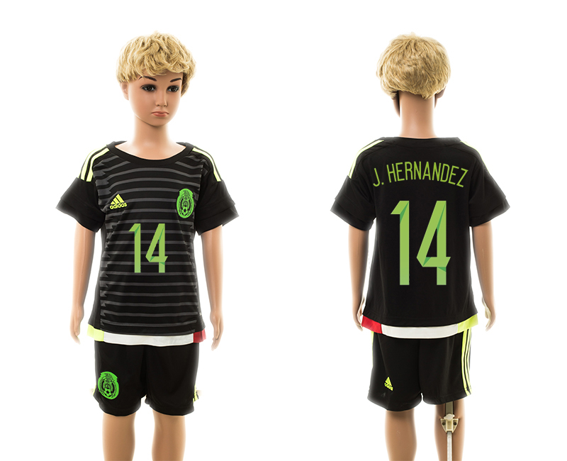 2015-16 Mexico 14 J.Hernandez Home Youth Jersey