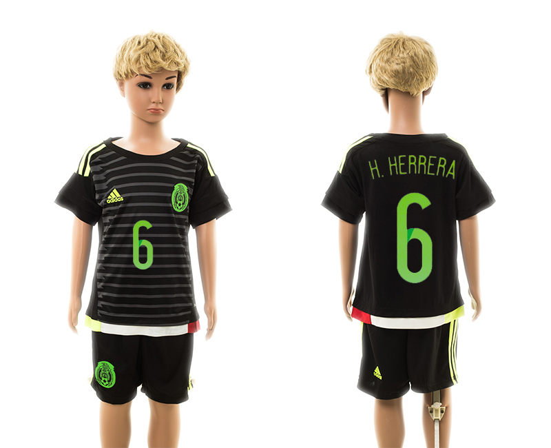2015-16 Mexico 6 H.Herrera Home Youth Jersey