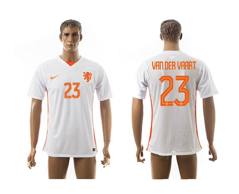 2015-16 Netherlands 23 Van Der Vaart Away Thailand Jersey