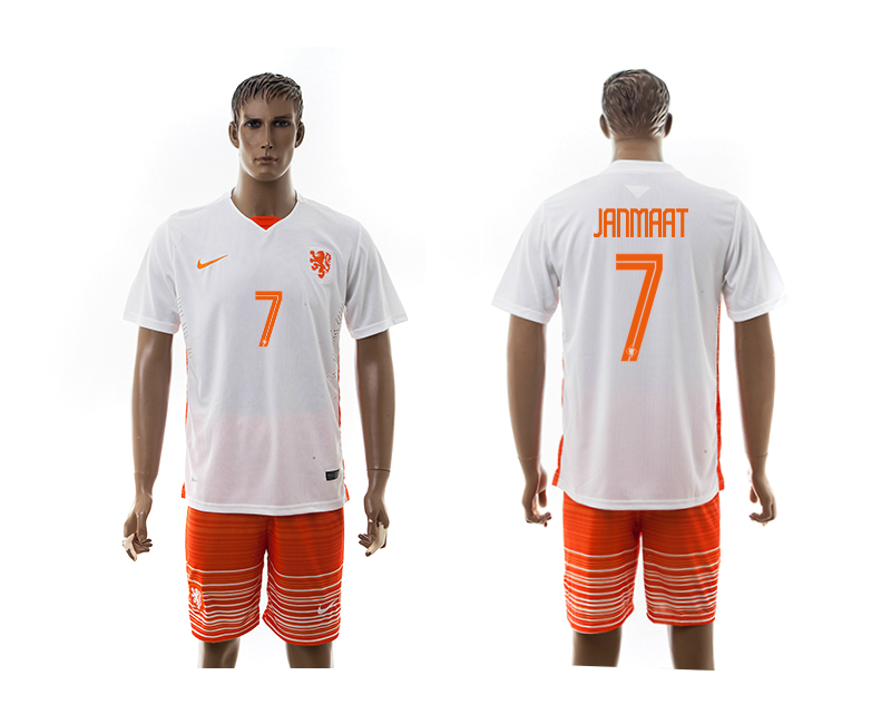 2015-16 Netherlands 7 Janmaat Away Jersey 2015-16 Netherlands 7 Janmaat Away Jersey