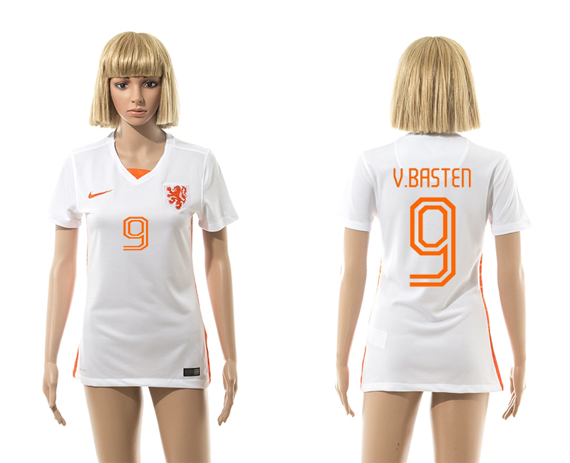 2015-16 Netherlands 9 V.Basten Away Women Jersey