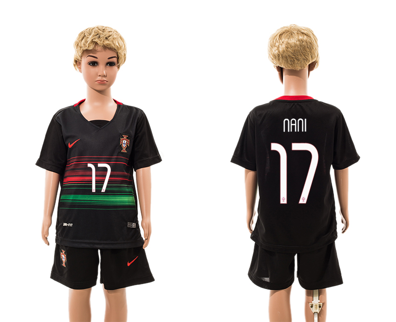 2015-16 Portugal 17 Nani Away Youth Jersey