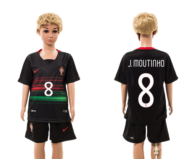 2015-16 Portugal 8 J.Moutinho Away Youth Jersey