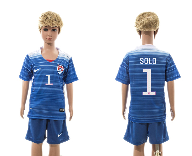 2015-16 USA 1 Howard Away Youth Jersey