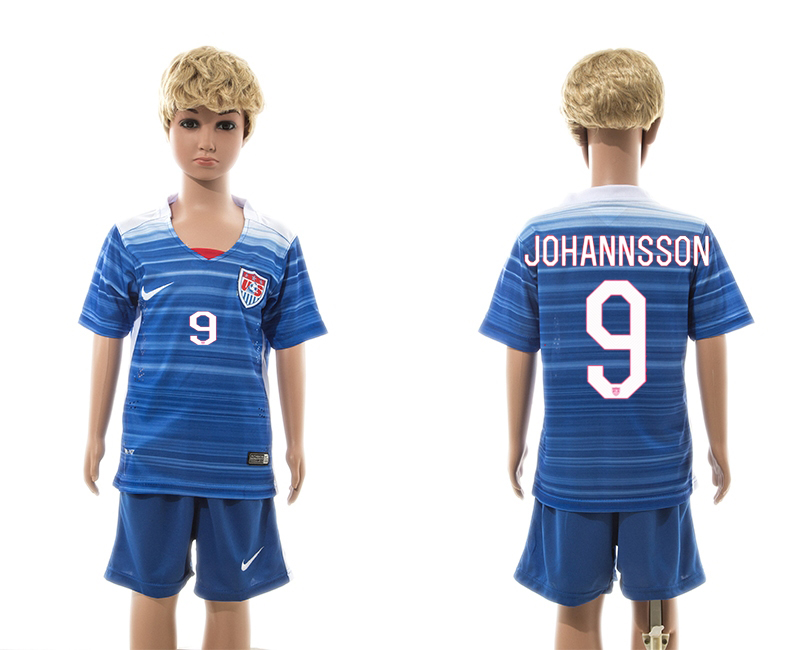 2015-16 USA 9 Johannsson Away Youth Jersey 2015-16 USA 9 Johannsson Away Youth Jersey