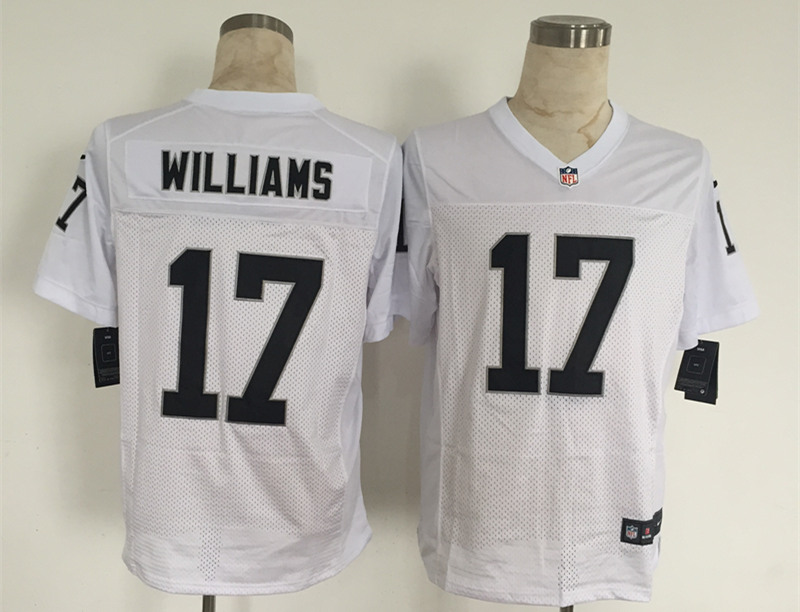 Nike Raiders 17 Williams White Elite Jersey - Click Image to Close
