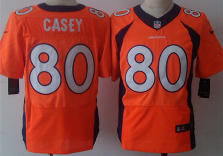 Nike Broncos 80 James Casey Orange Elite Jersey