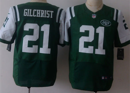 Nike Jets 21 Marcus Gilchrist Green Elite Jersey