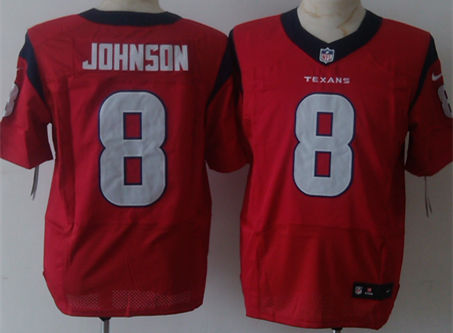 Nike Texans 8 Will Johnson Red Elite Jersey