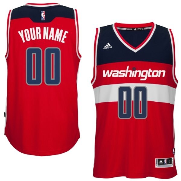 Washington Wizards Red Men's Customize New Rev 30 Jersey - Click Image to Close