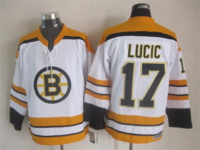 Bruins 17 Lucic White CCM Jersey
