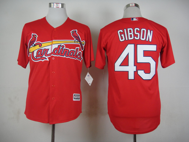 Cardinals 45 Gibson Red New Cool Base Jersey