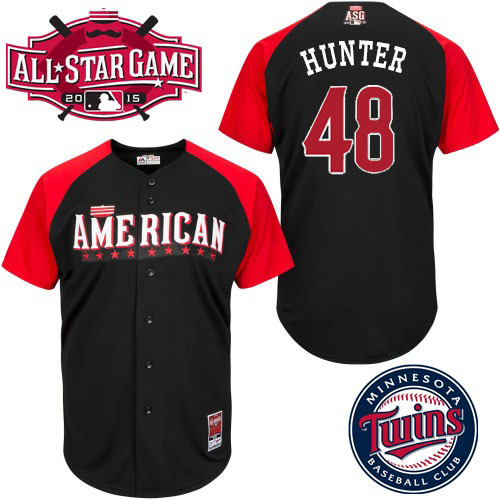 American League Twins 48 Hunter Black 2015 All Star Jersey
