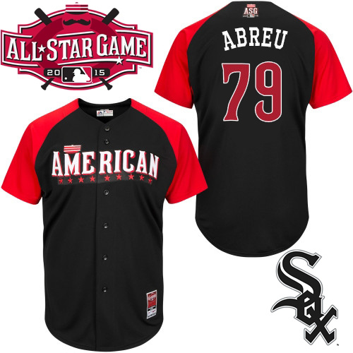 American League White Sox 79 Abreu Black 2015 All Star Jersey