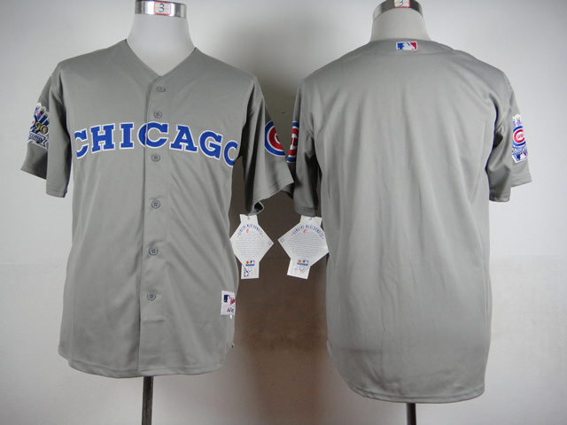 Cubs Blank Grey Throwback Jersey
