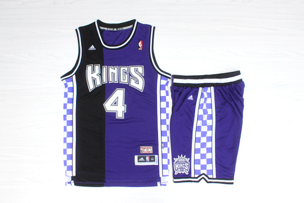King 4 Webber Purple Hardwood Classics Jersey(With Shorts)