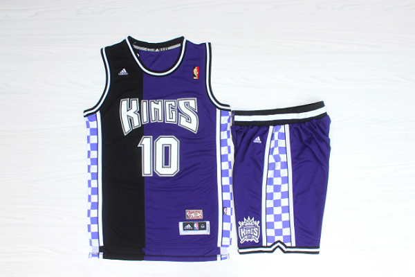 Kings 10 Bibby Purple Hardwood Classics Jersey(With Shorts)
