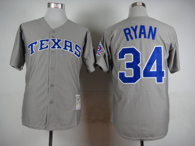 Rangers 34 Ryan Grey 1972-1993 Throwback Jersey