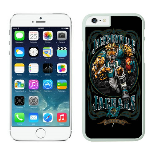 Jacksonville Jaguars iPhone 6 Cases White - Click Image to Close