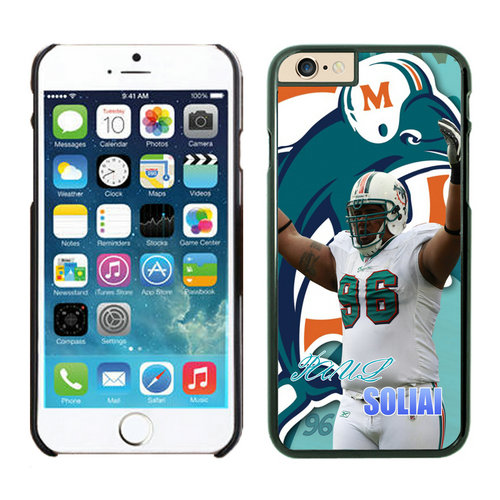 Miami Dolphins iPhone 6 Cases Black13 - Click Image to Close