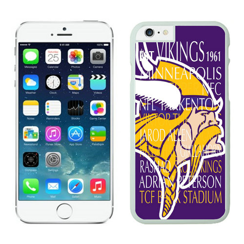 Minnesota Vikings iPhone 6 Plus Cases White9 - Click Image to Close