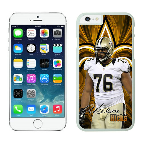 New Orleans Saints iPhone 6 Plus Cases White - Click Image to Close