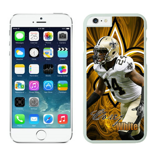 New Orleans Saints iPhone 6 Plus Cases White3 - Click Image to Close