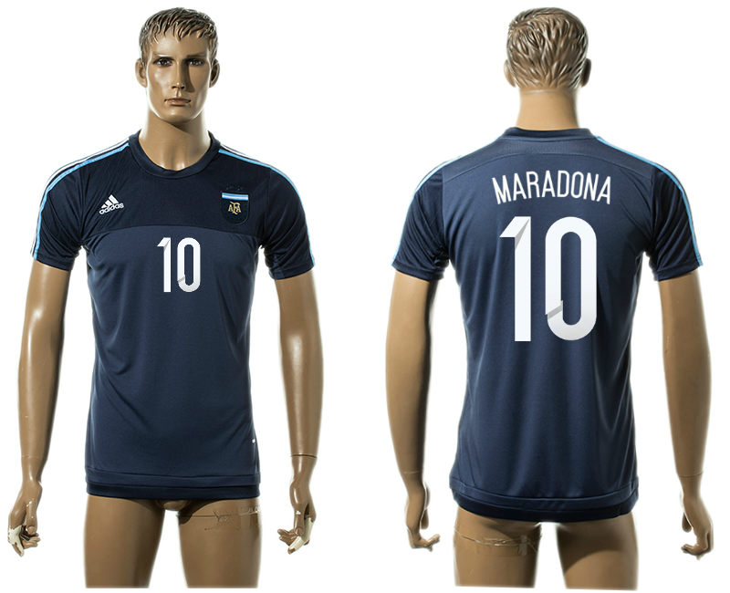 2015-16 Argentina 10 MARADONA Tranning Thailand Jersey