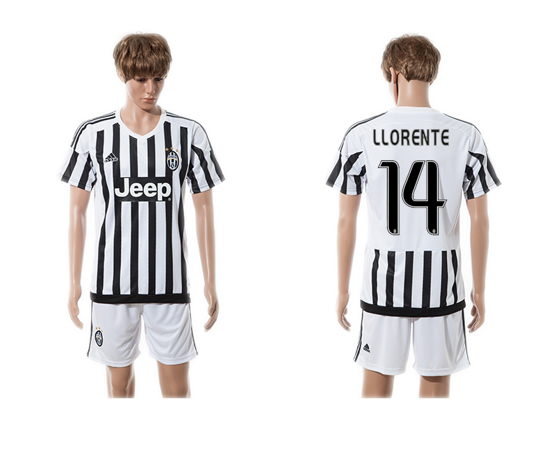 2015-16 Juventus 14 LLORENTE Home Jersey
