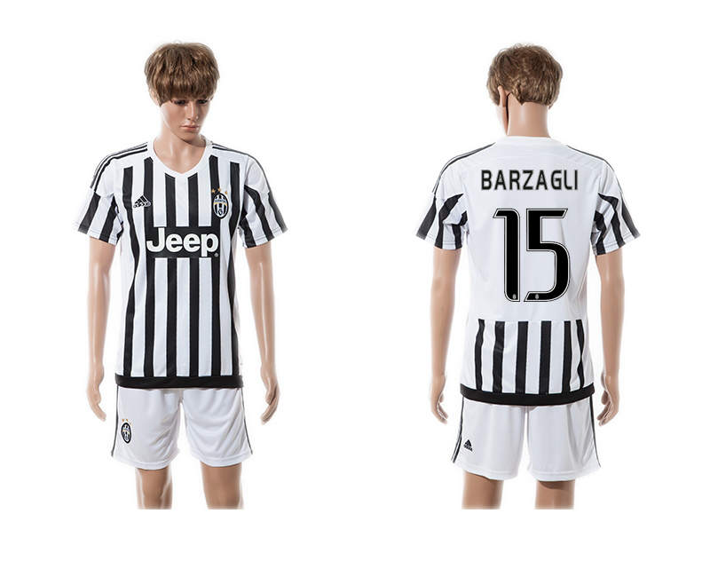 2015-16 Juventus 15 BARZAGLI Home Jersey 2015-16 Juventus 15 BARZAGLI Home Jersey