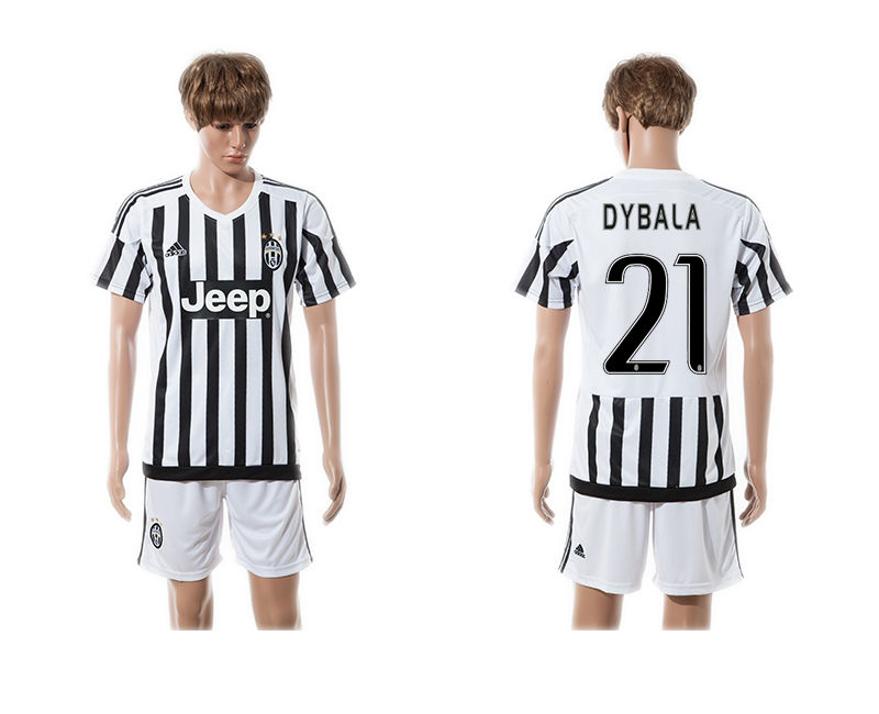 2015-16 Juventus 21 DYBALA Home Jersey