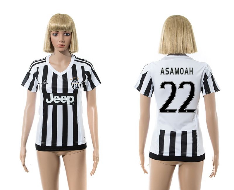 2015-16 Juventus 22 ASAMOAH Home Women Jersey