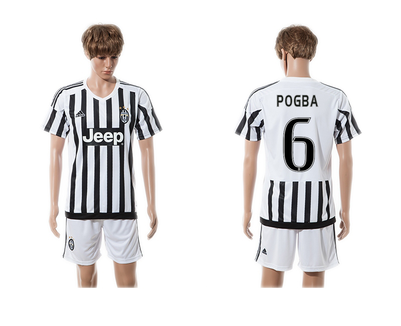 2015-16 Juventus 6 POGBA Home Jersey