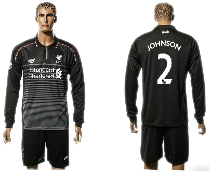 2015-16 Liverpool 2 JOHNSON Third Away Long Sleeve Jersey