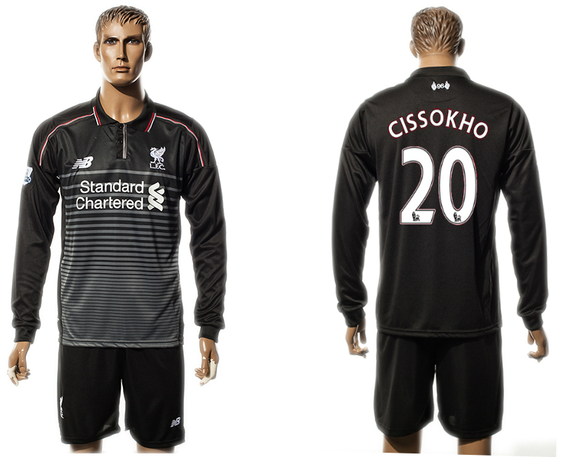2015-16 Liverpool 20 CISSOKHO Third Away Long Sleeve Jersey