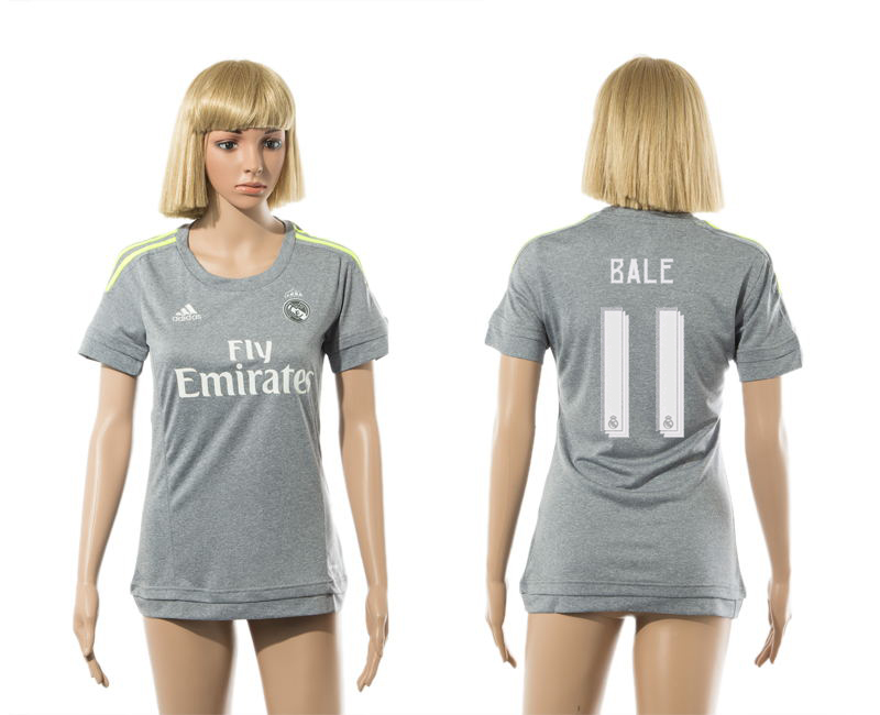 2015-16 Real Madrid 11 BALE Away Women Jersey