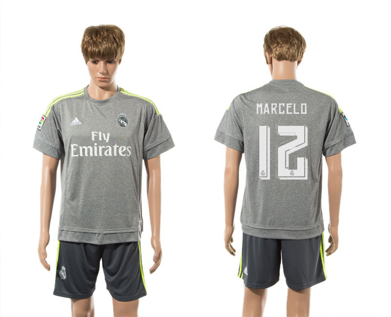 2015-16 Real Madrid 12 MARCELO Away Jersey