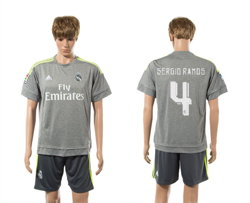 2015-16 Real Madrid 4 SERGIO RAMOS Away Jersey