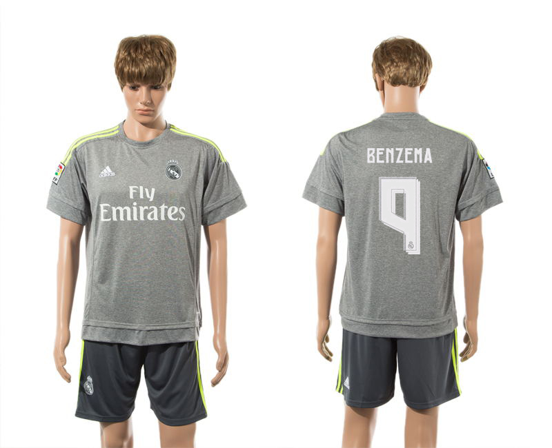 2015-16 Real Madrid 9 BENZEMA Away Jersey