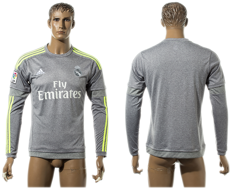 2015-16 Real Madrid Away Long Sleeve Thailand Jersey