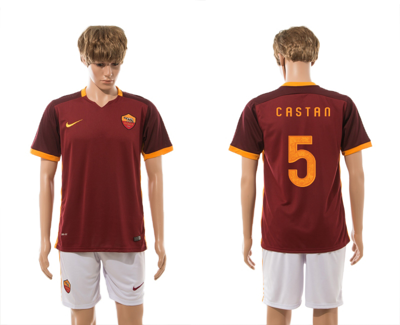 2015-16 Rome 5 CASTAN Home Jersey