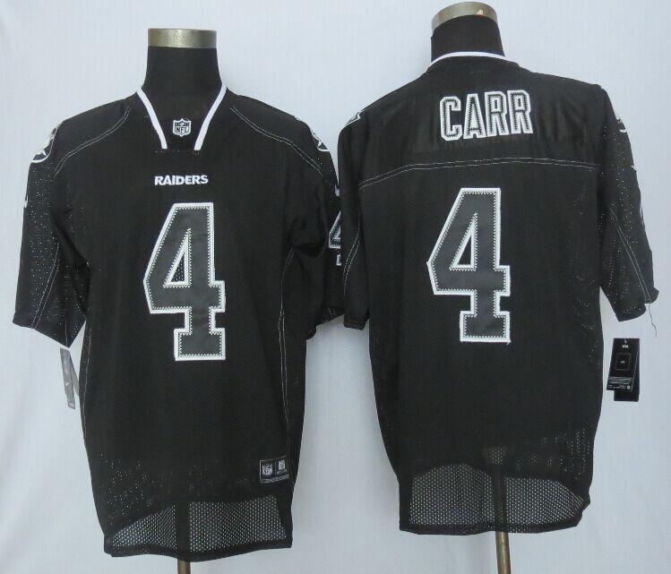 Nike Raiders 4 Carr Black Lights Out Elite Jersey