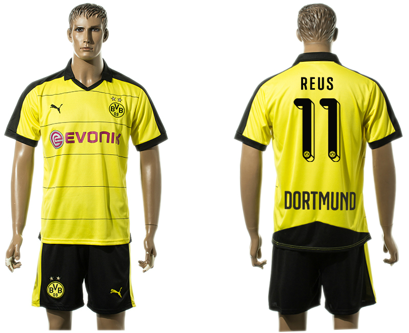 2015-16 Dortmund 11 REUS Home Jersey