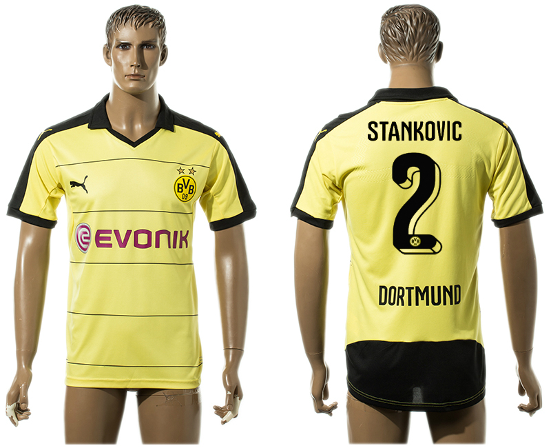 2015-16 Dortmund 2 STANKOVIC Home Thailand Jersey