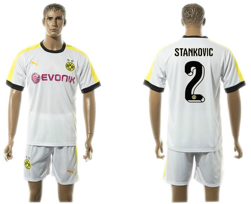 2015-16 Dortmund 2 STANKOVIC Third Away Jersey