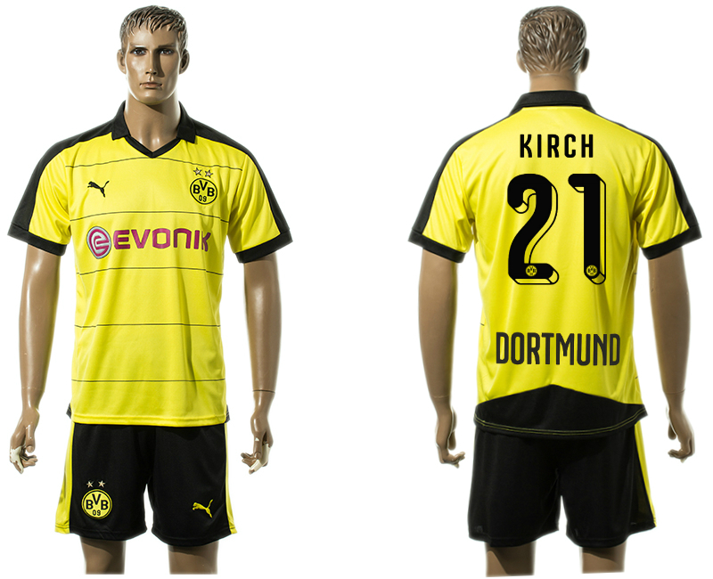 2015-16 Dortmund 21 KIRCH Home Jersey